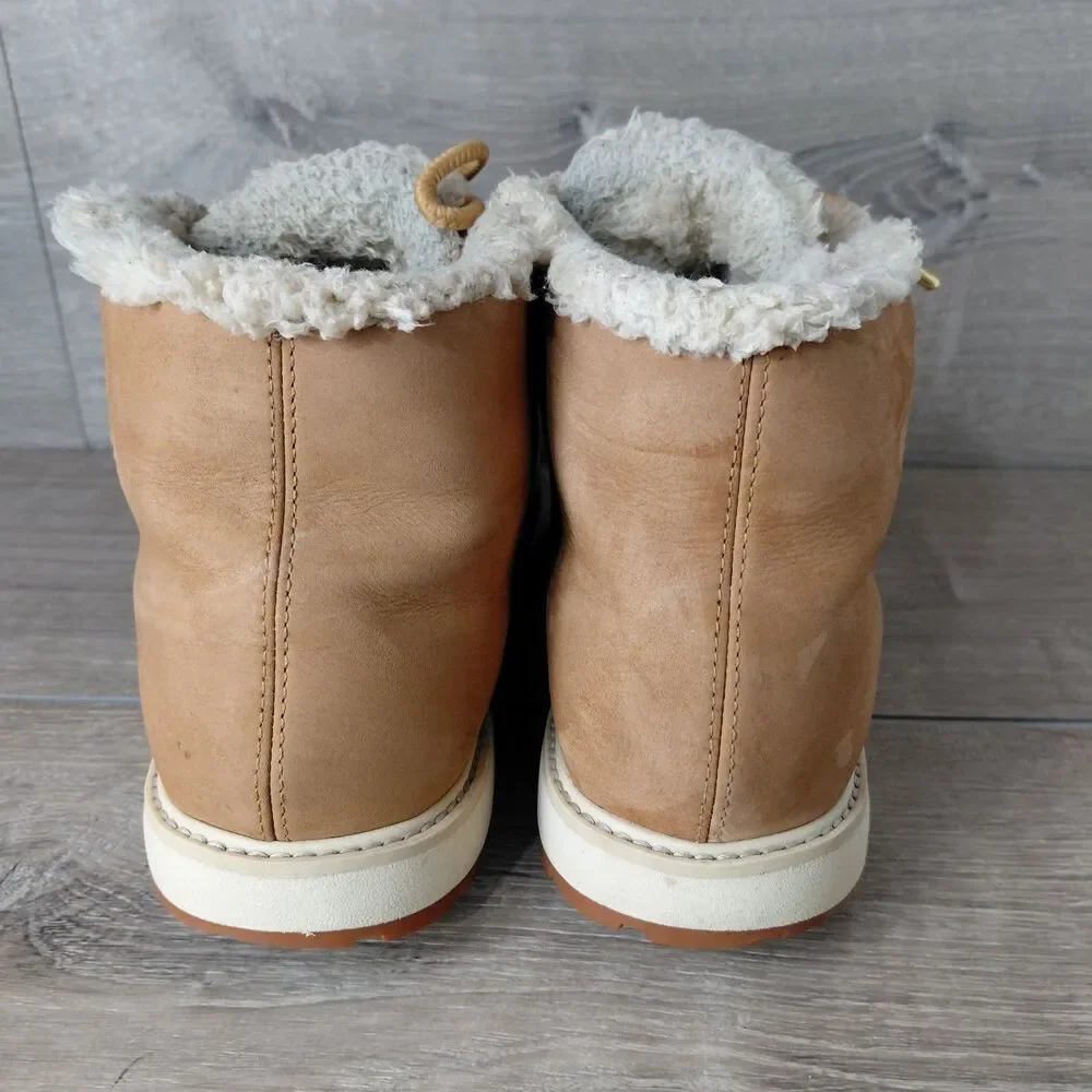 Timberland Boots Mens 11 Tan Richmond Ridge Leather Waterproof Mid Chukka Fleece